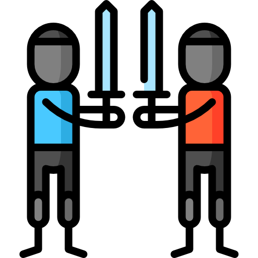 langschwert Puppet Characters Lineal Color icon