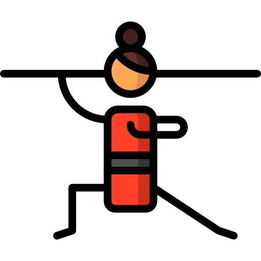 Wushu Puppet Characters Lineal Color icon