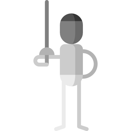 Fencing Puppet Characters Flat icon