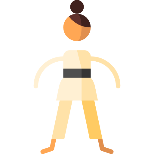 karate Puppet Characters Flat icon