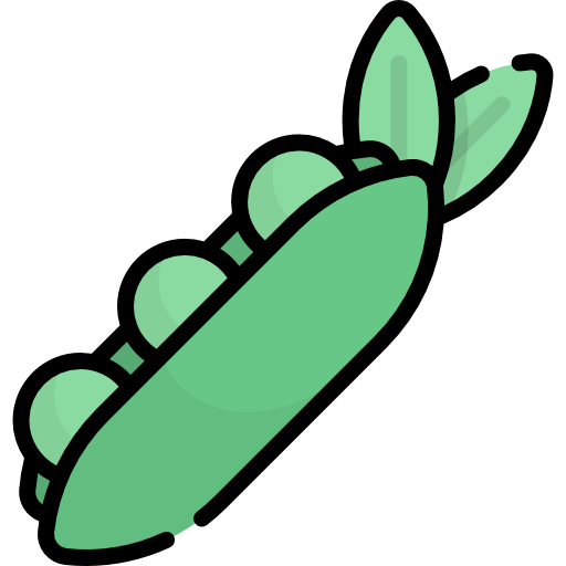 Peas Kawaii Lineal color icon