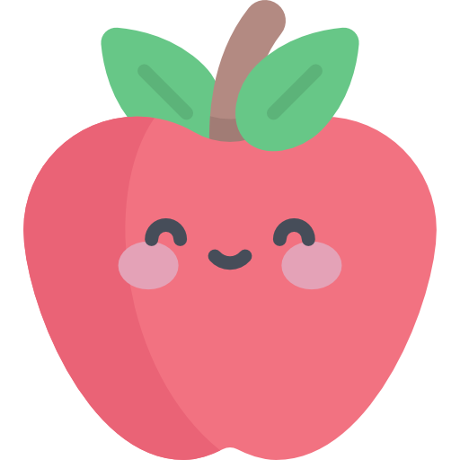 Apple Kawaii Flat icon