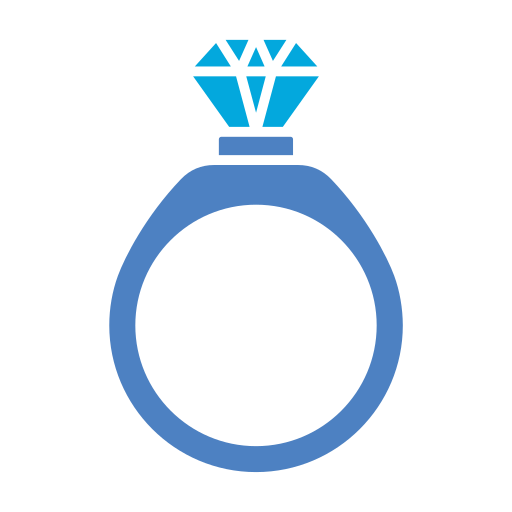 Wedding ring Generic Blue icon