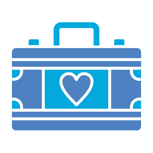 Suitcase Generic Blue icon