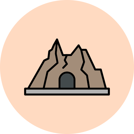 동굴 Generic Outline Color icon