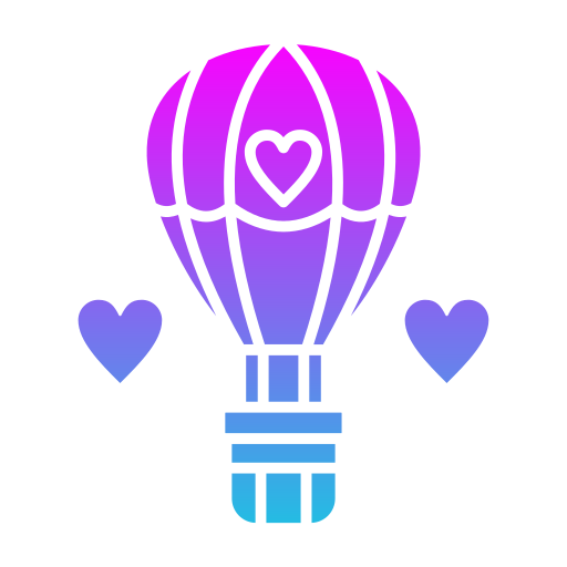 Воздушный шар Generic Flat Gradient иконка