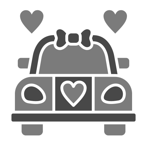 coche de boda Generic Grey icono