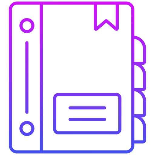 libro dei contatti Generic Gradient icona