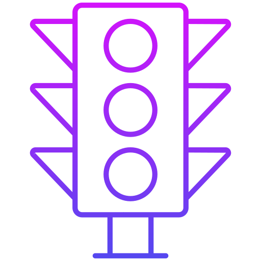 señal de tráfico Generic Gradient icono