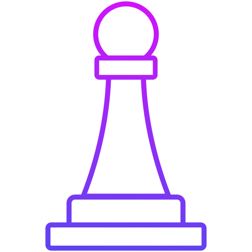 pieza de ajedrez Generic Gradient icono