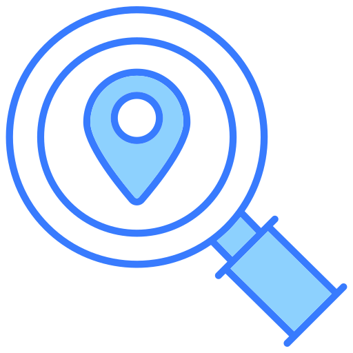 Search location Generic Blue icon