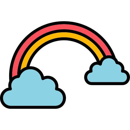 arcobaleno Generic Outline Color icona