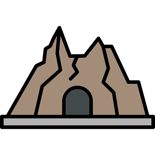 Cave Generic Outline Color icon