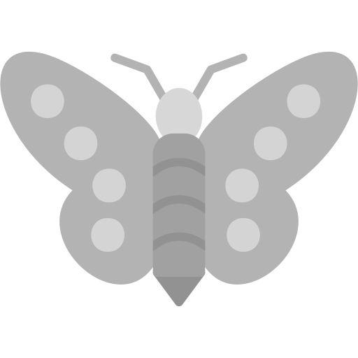 vlinder Generic Grey icoon