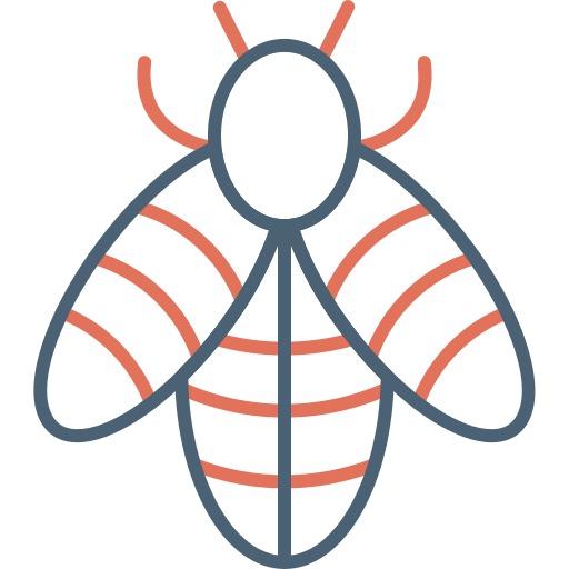 Bee Generic Outline Color icon