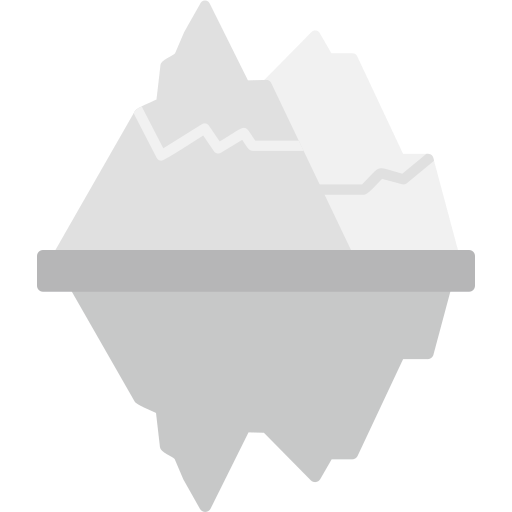 iceberg Generic Grey Ícone