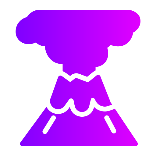 vulkaan Generic Flat Gradient icoon