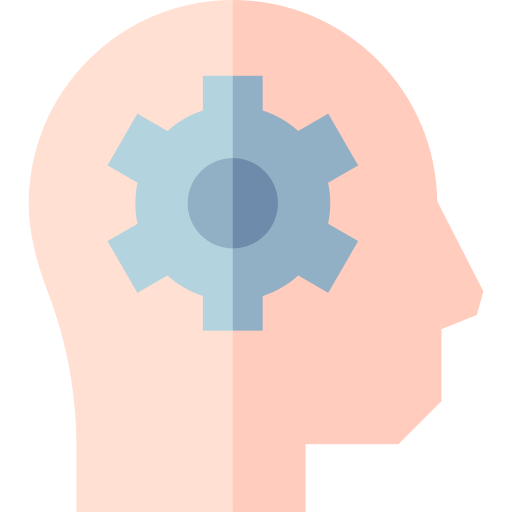 ludzki mózg Basic Straight Flat ikona