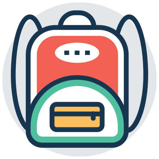 School bag Generic Rounded Shapes icon