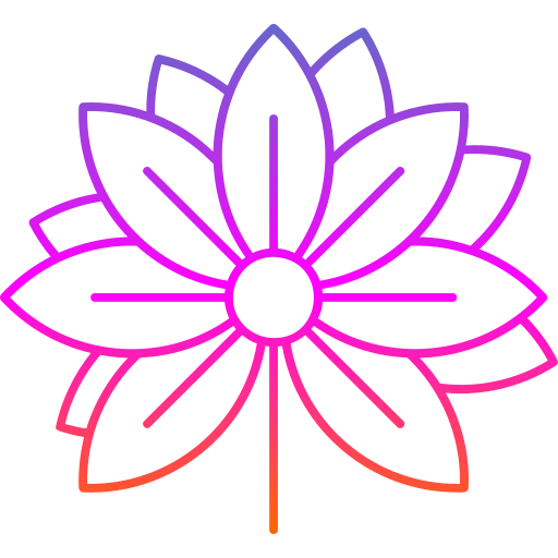 fiore di loto Generic Gradient icona
