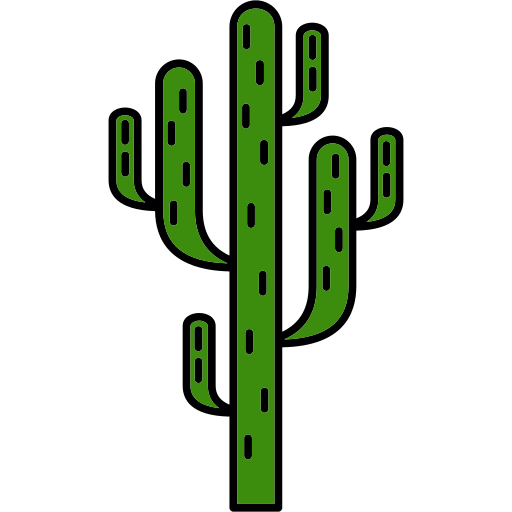 kaktus Generic Outline Color ikona