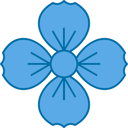 flor de morango Generic Blue Ícone
