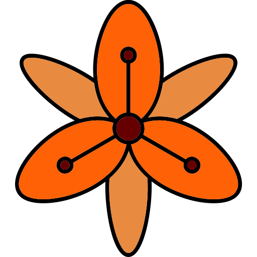 Tiger lily Generic Outline Color icon