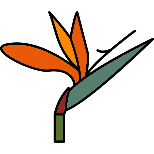 Bird of paradise Generic Outline Color icon