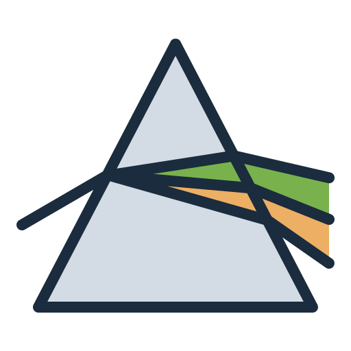 dispersión Generic Outline Color icono