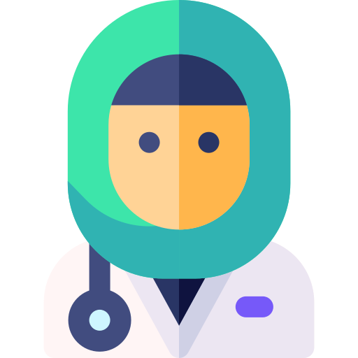 médecin Basic Rounded Flat Icône