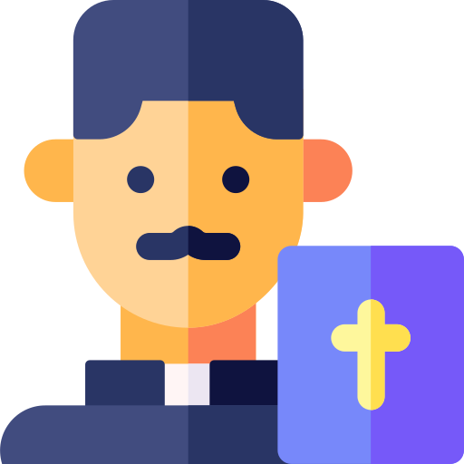 Priest Basic Rounded Flat icon