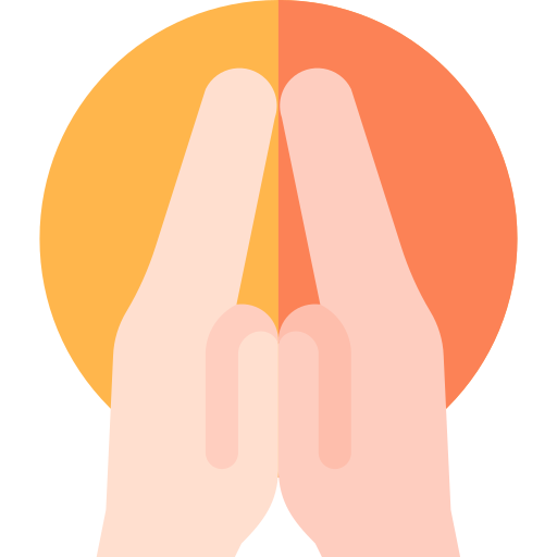祈る Basic Rounded Flat icon