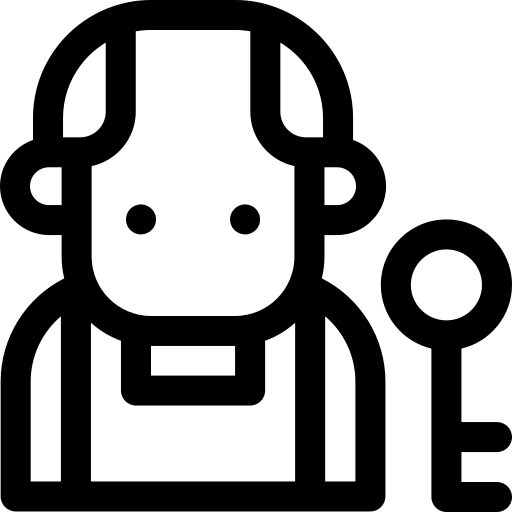 serrurier Basic Rounded Lineal Icône