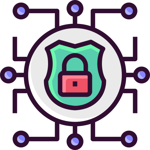 la seguridad cibernética SBTS2018 Lineal Color icono