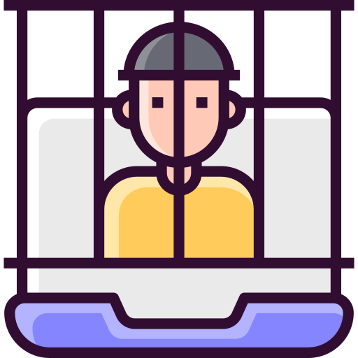 więzień SBTS2018 Lineal Color ikona