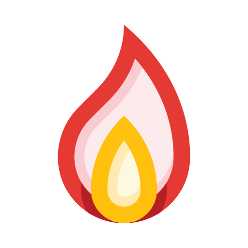 flamme Detailed Straight Lineal color icon