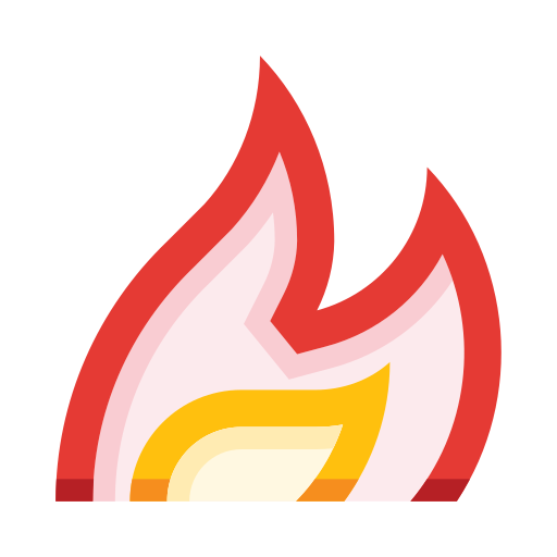 불꽃 Detailed Straight Lineal color icon