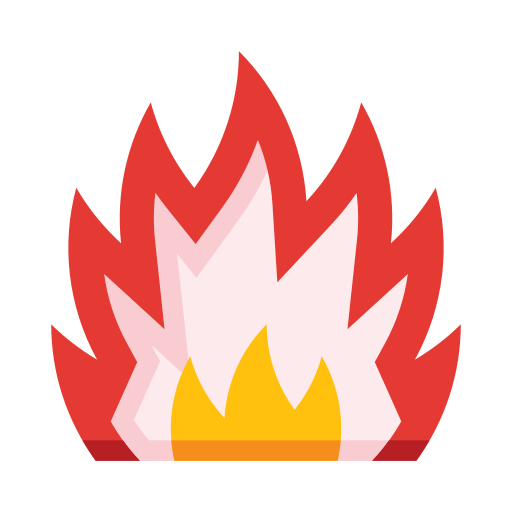 flamme Detailed Straight Lineal color icon