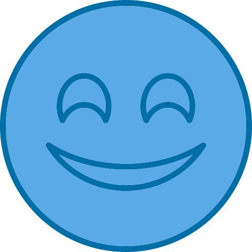 faccia sorridente Generic Blue icona