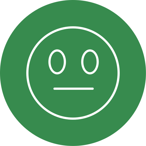 Neutral face Generic Flat icon