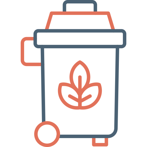 Trash bin Generic Outline Color icon