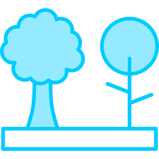 Árboles Generic Blue icono