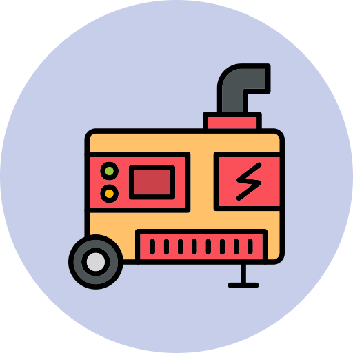 elektrische generator Generic Outline Color icoon