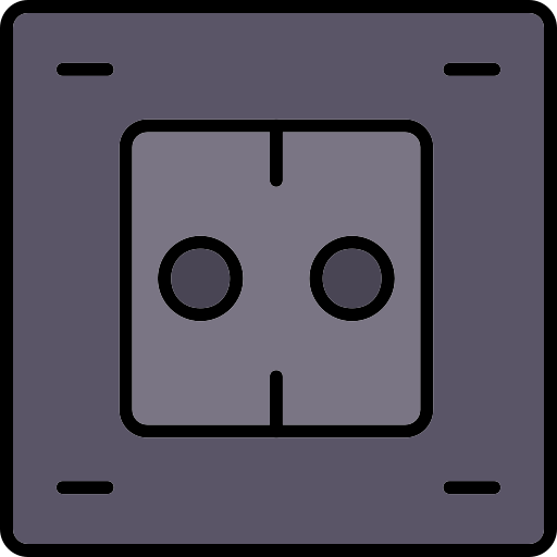 Electric socket Generic Outline Color icon