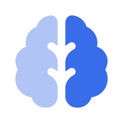cérebro Generic Blue Ícone
