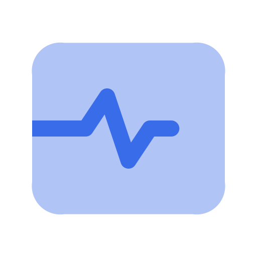 ecg 모니터 Generic Blue icon