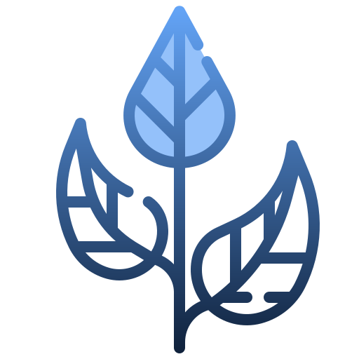 Tea leaf Generic Blue icon