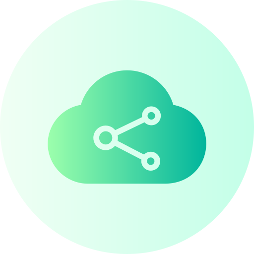 cloud-sharing Generic Flat Gradient icon