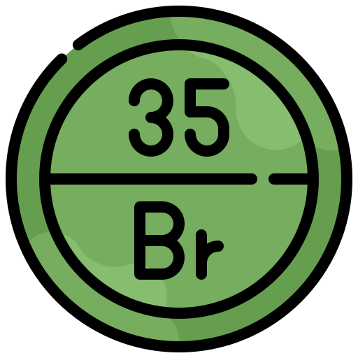 Bromine Generic Outline Color icon