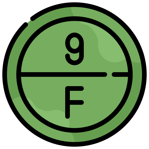 flúor Generic Outline Color icono